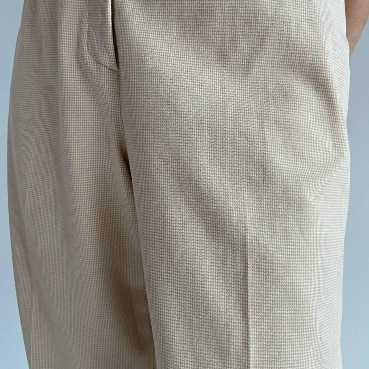 Vintage Escada checked beige pants