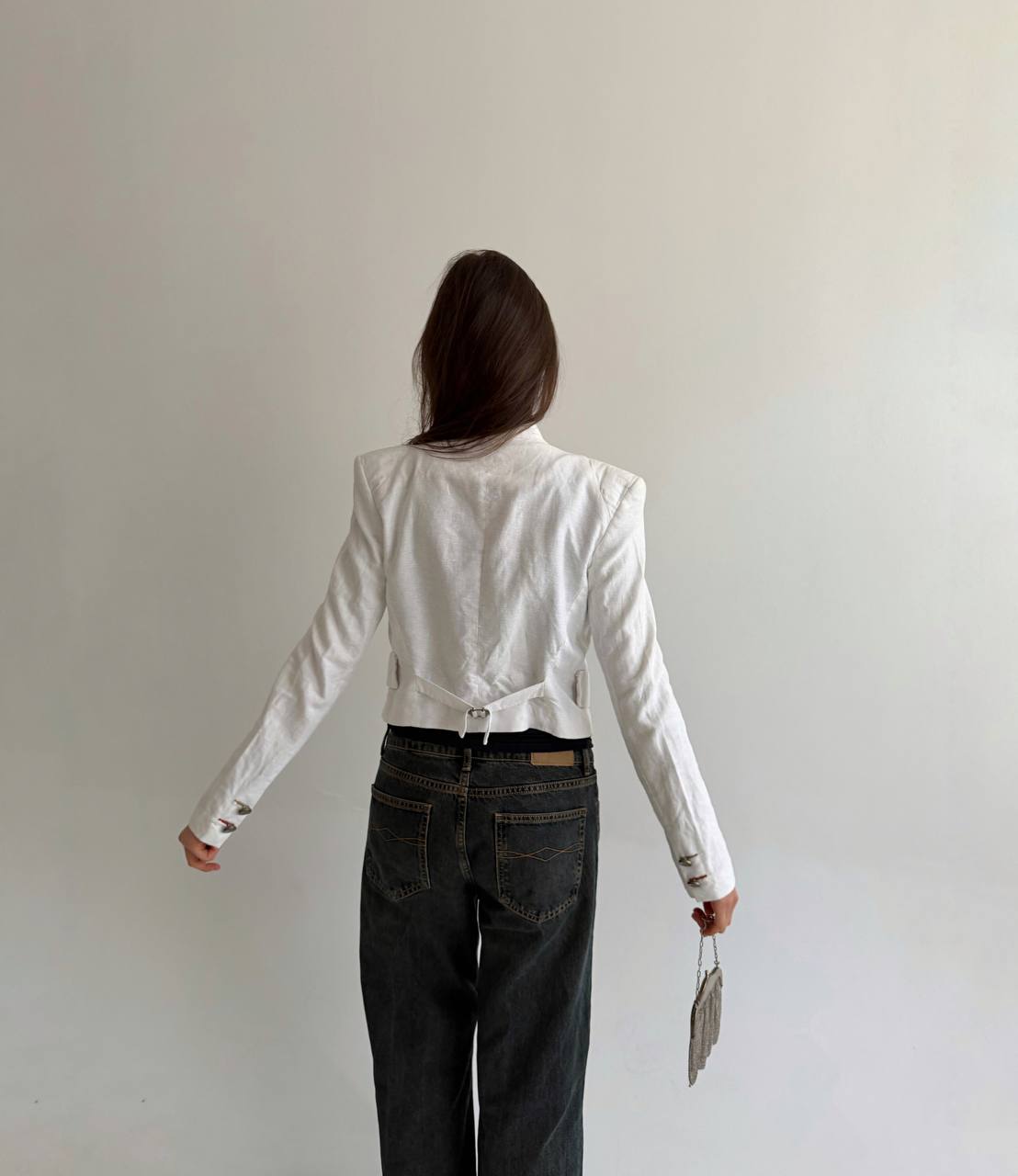 Guess linen and cotton napoleon type jacket