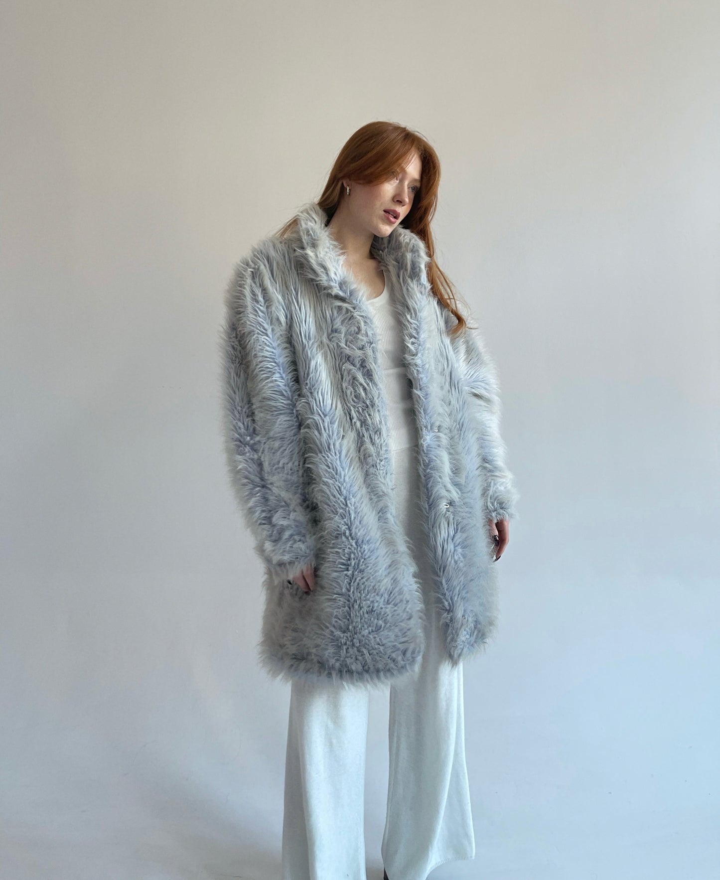 Cute vintage oversized faux fur