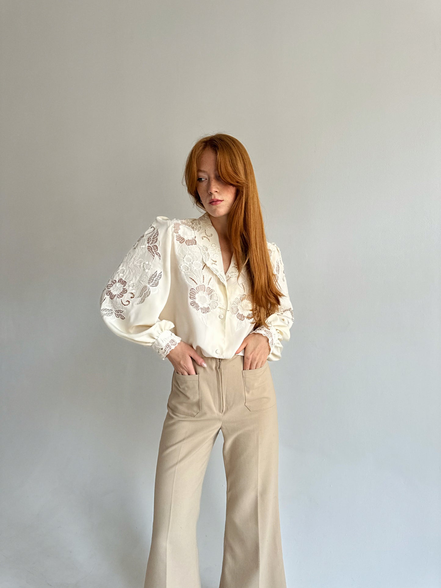 Vintage embroidery blouse