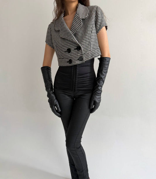 Woollen cropped jacket