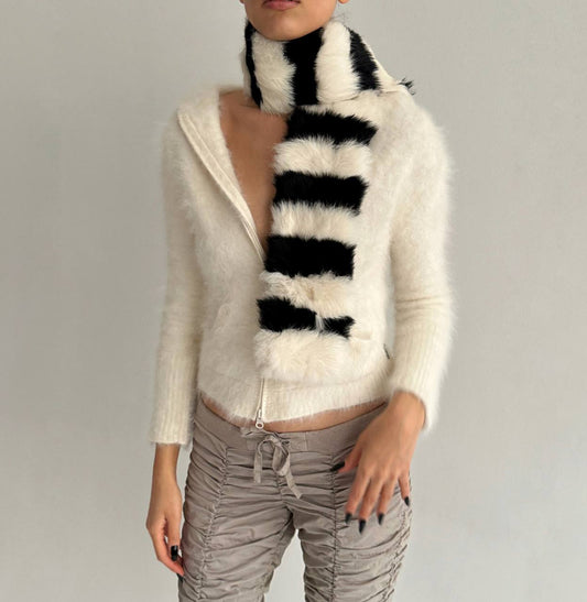 Vintage real fur scarf