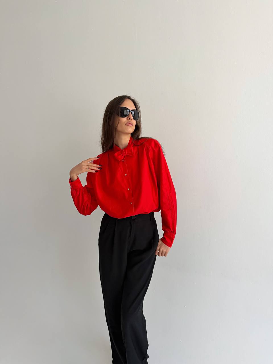 Vintage Thierry Mugler red blouse