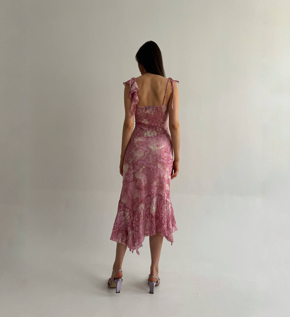 Vintage pink lace dress