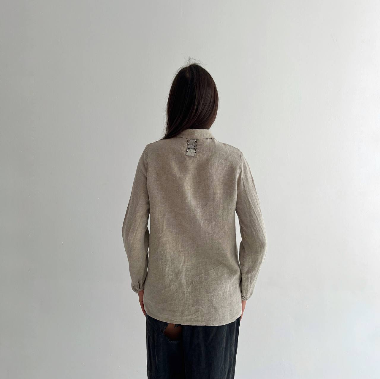 Vintage Biche de Bere avant garde lining shirt