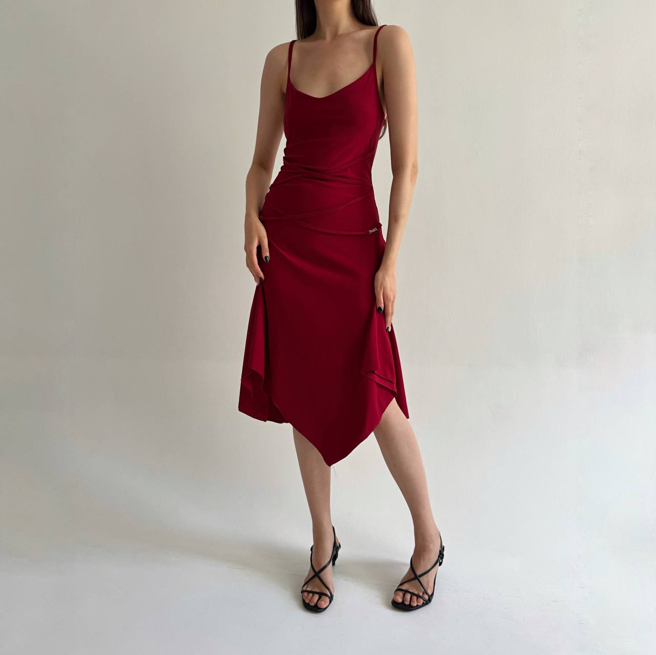 Vintage French red dress