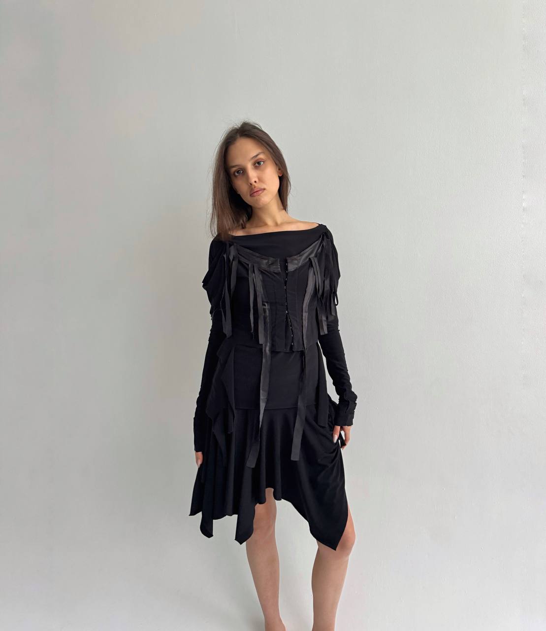 Vintage avant garde deconstructed blouse