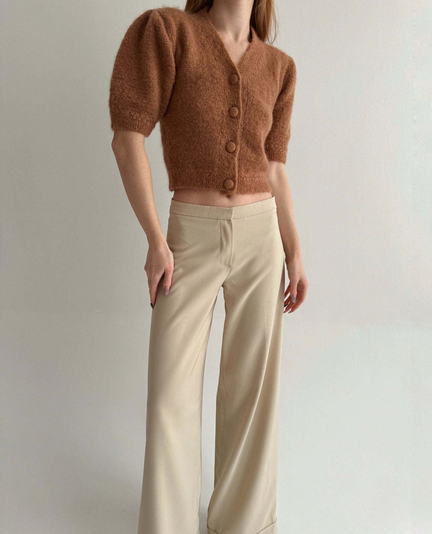 Rouje Paris 82% mohair fluffy cardigan