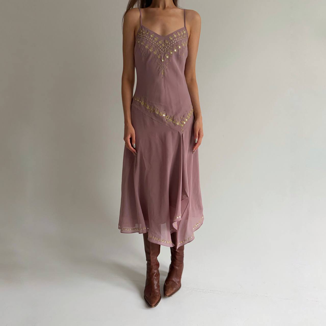 Vintage dusty rose dress