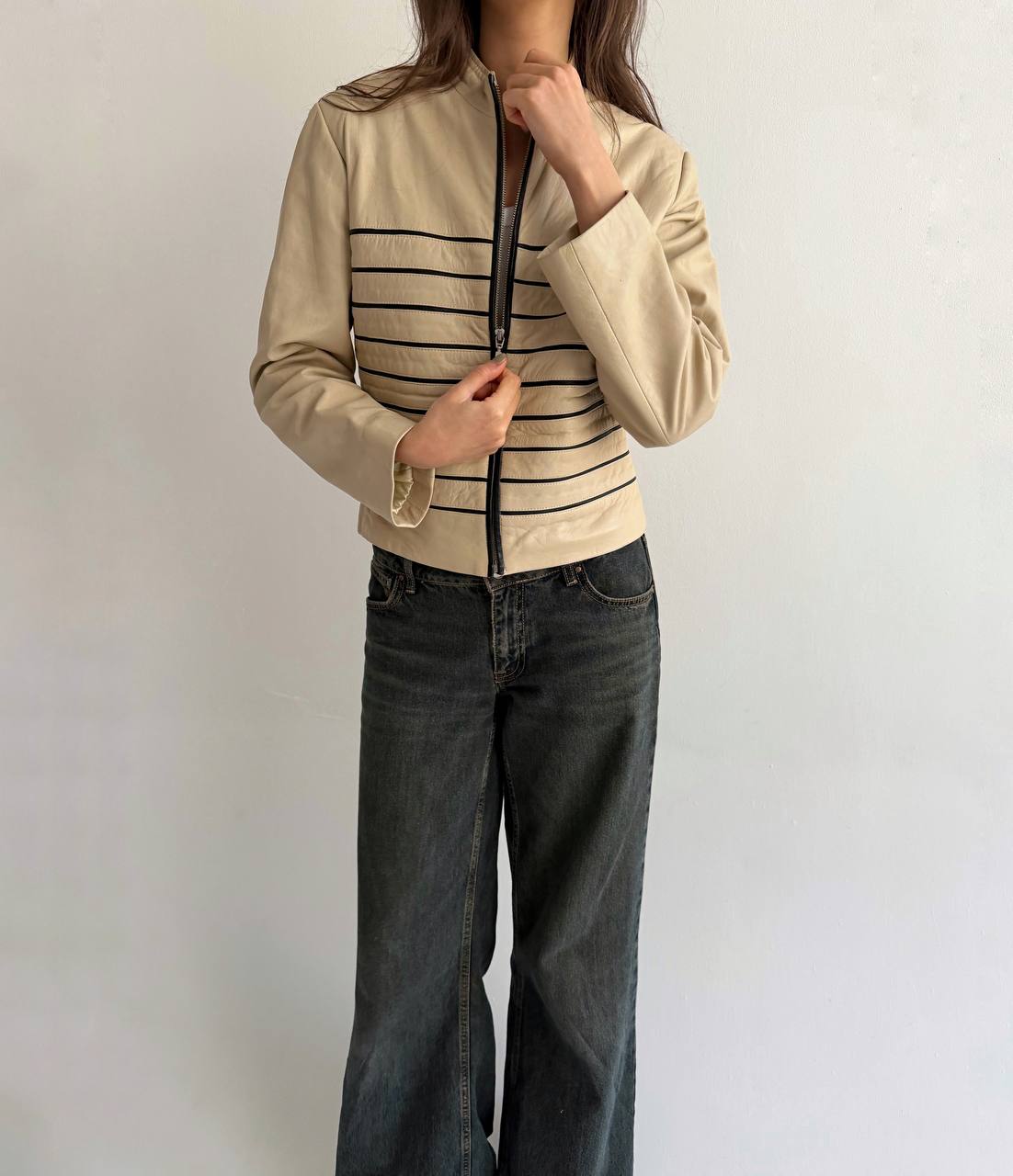 Vintage genuine leather jacket