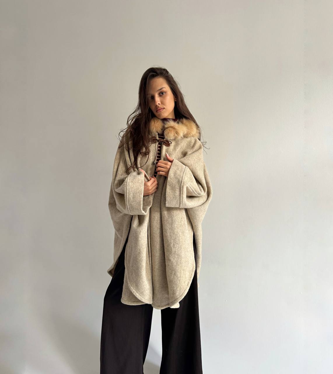 Vintage woollen poncho