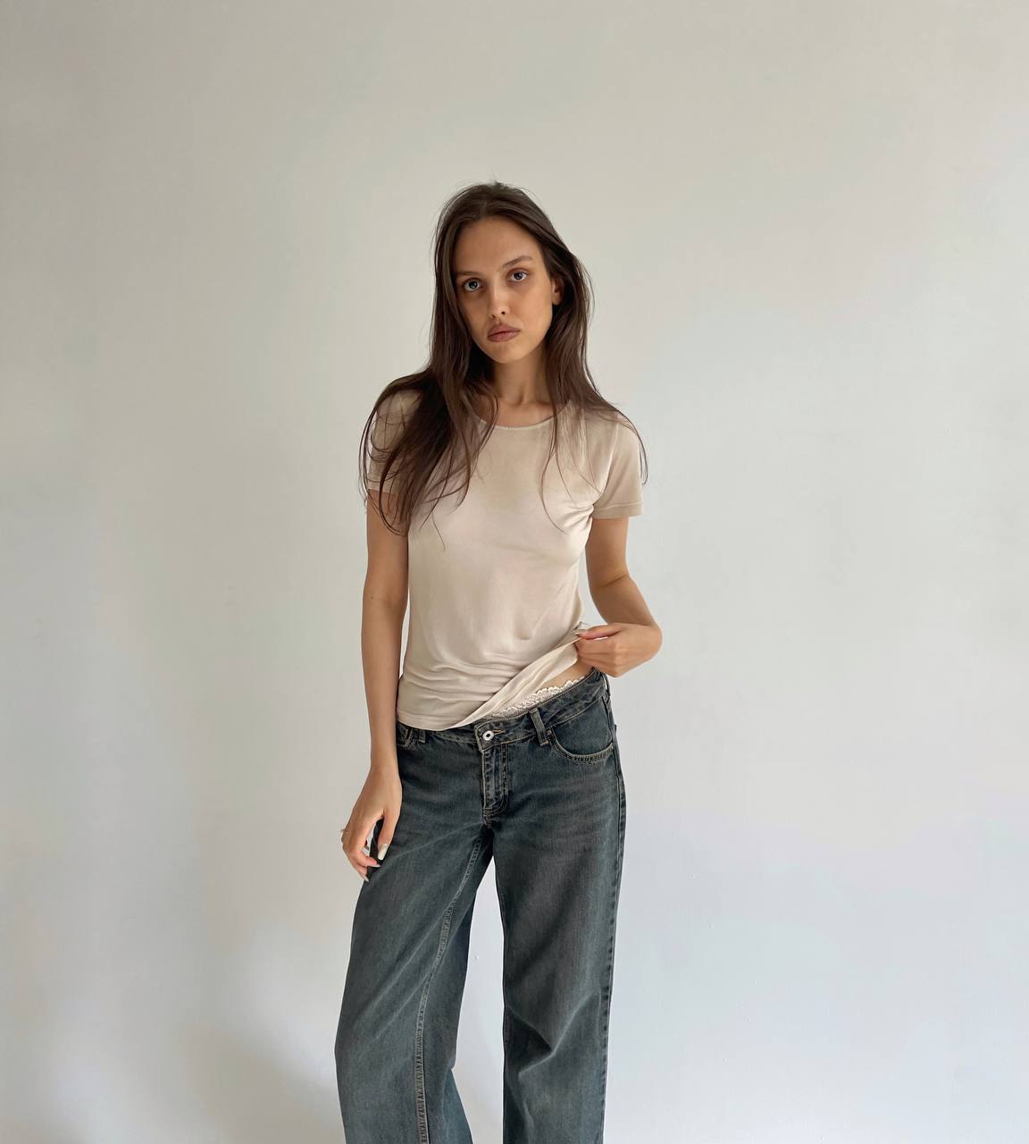 Vintage pure silk t-shirt