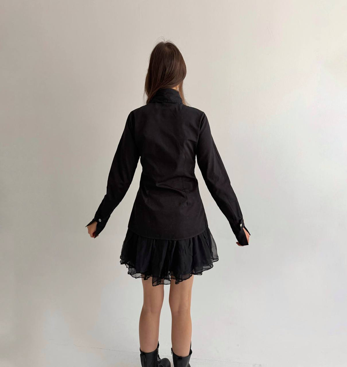 Anne Fontaine cotton black shirt