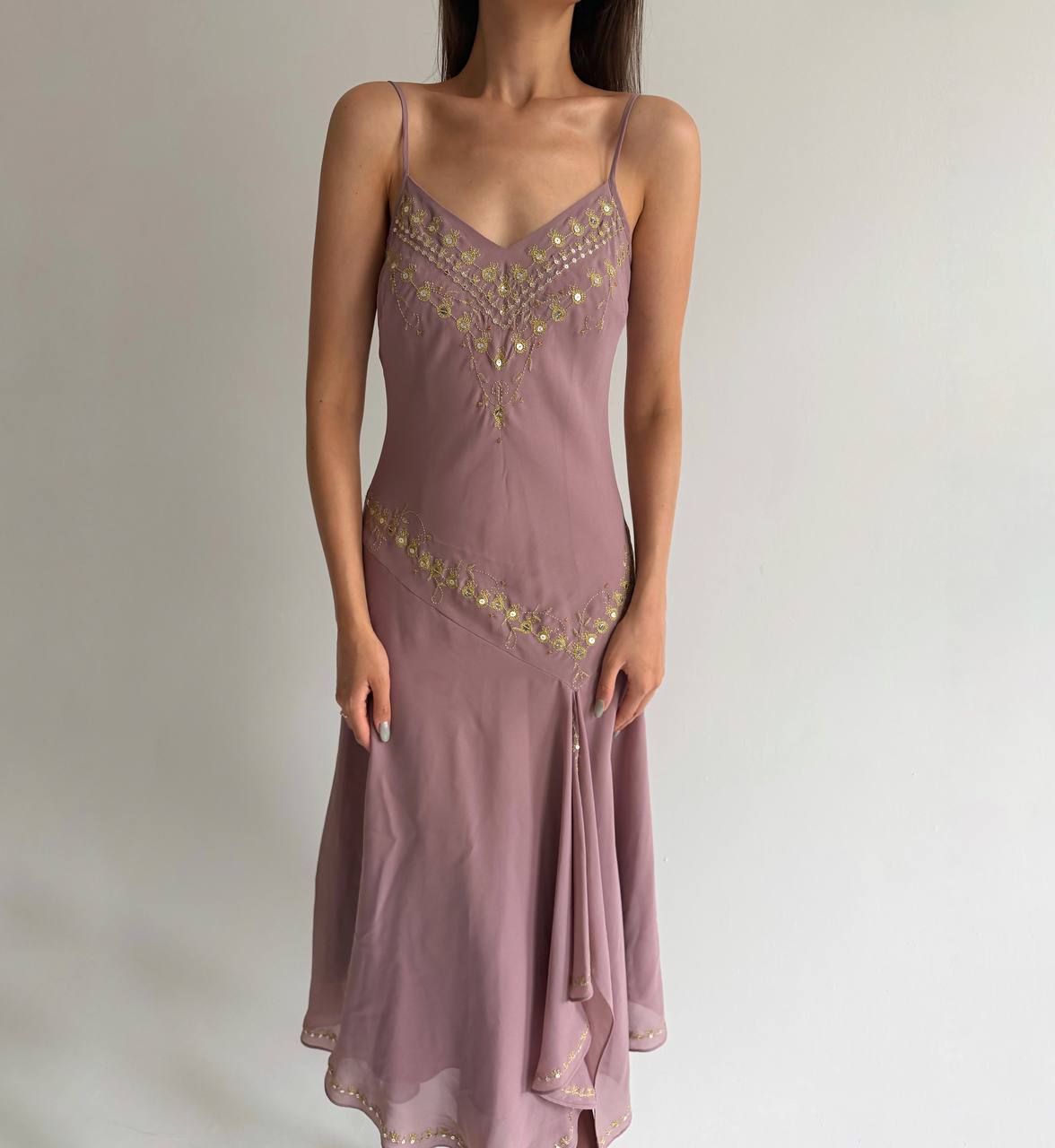 Vintage dusty rose dress