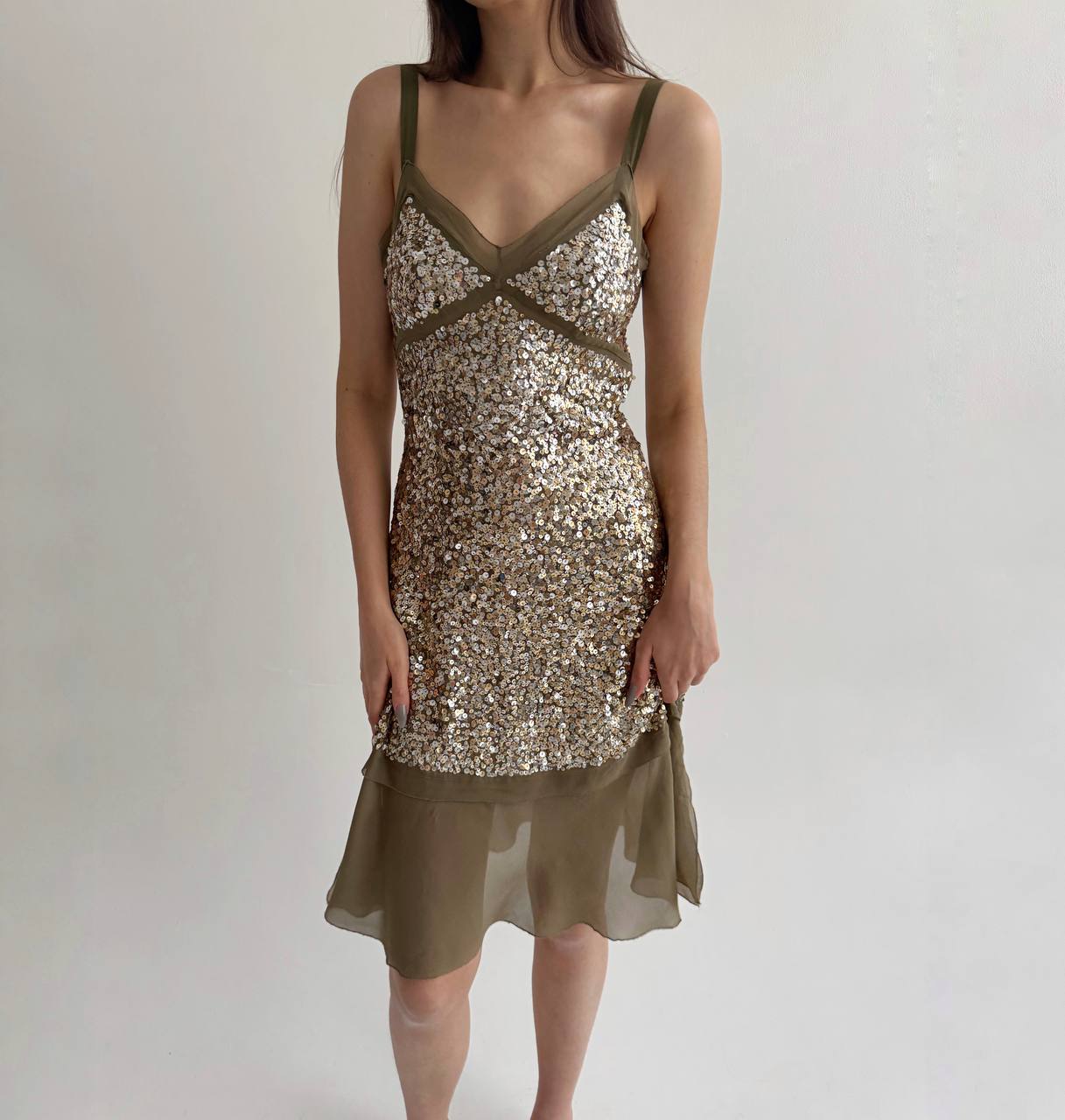 La Perla pure silk dress with sequins