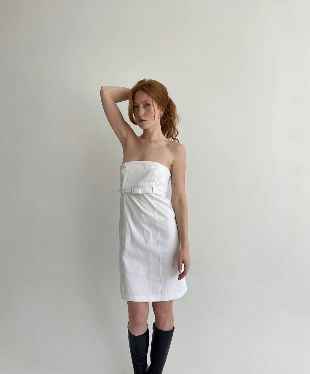 Vintage cotton 90s minimalism inspired dress