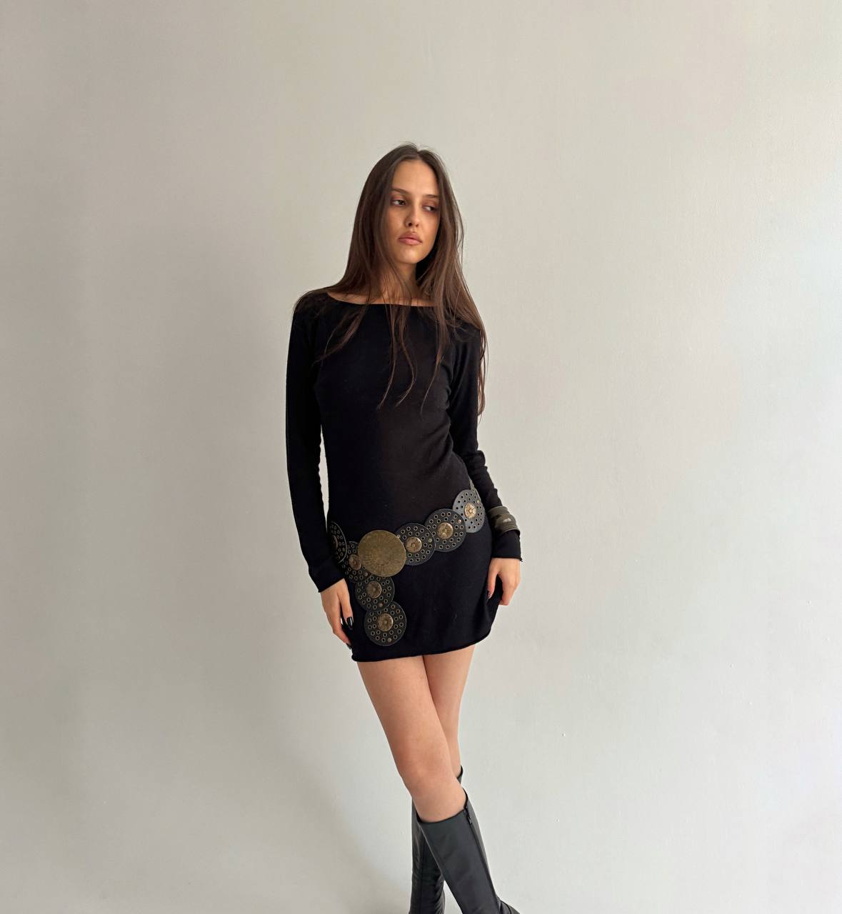 Vintage viscose cashmere dress