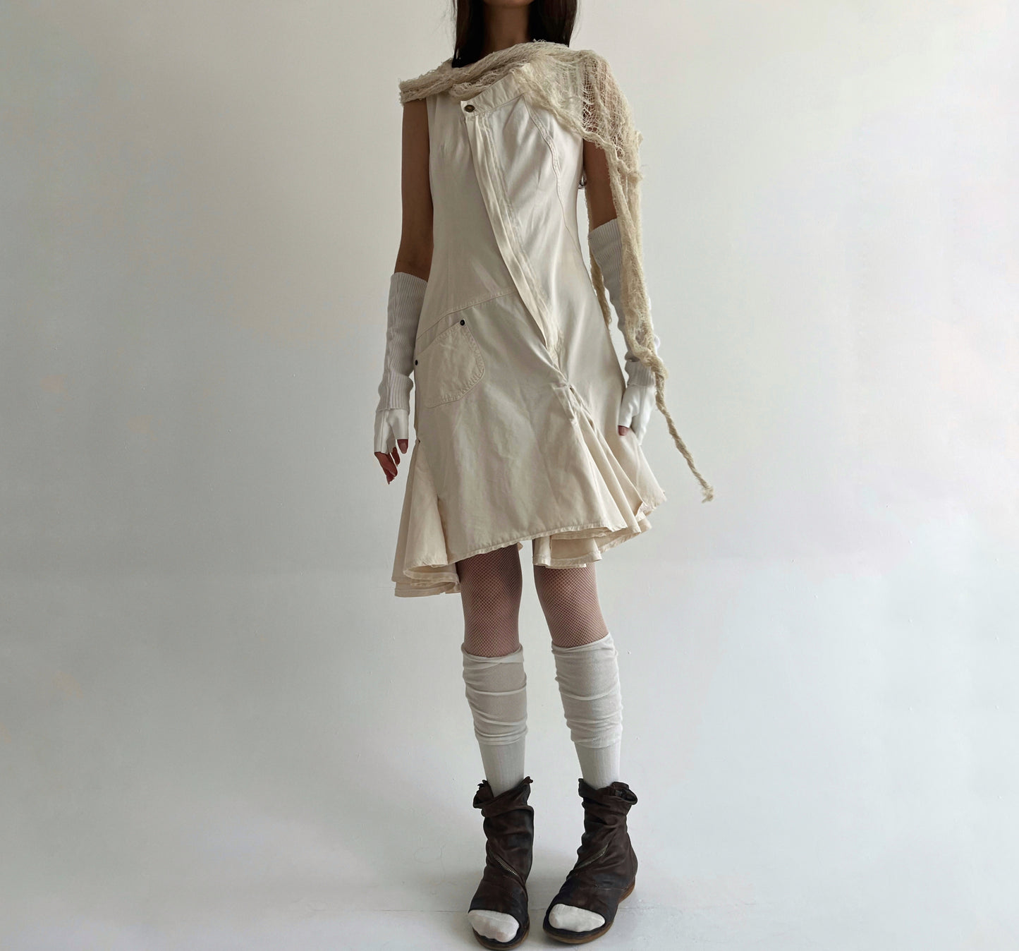 Vintage Plein Sud cotton deconstructed dress