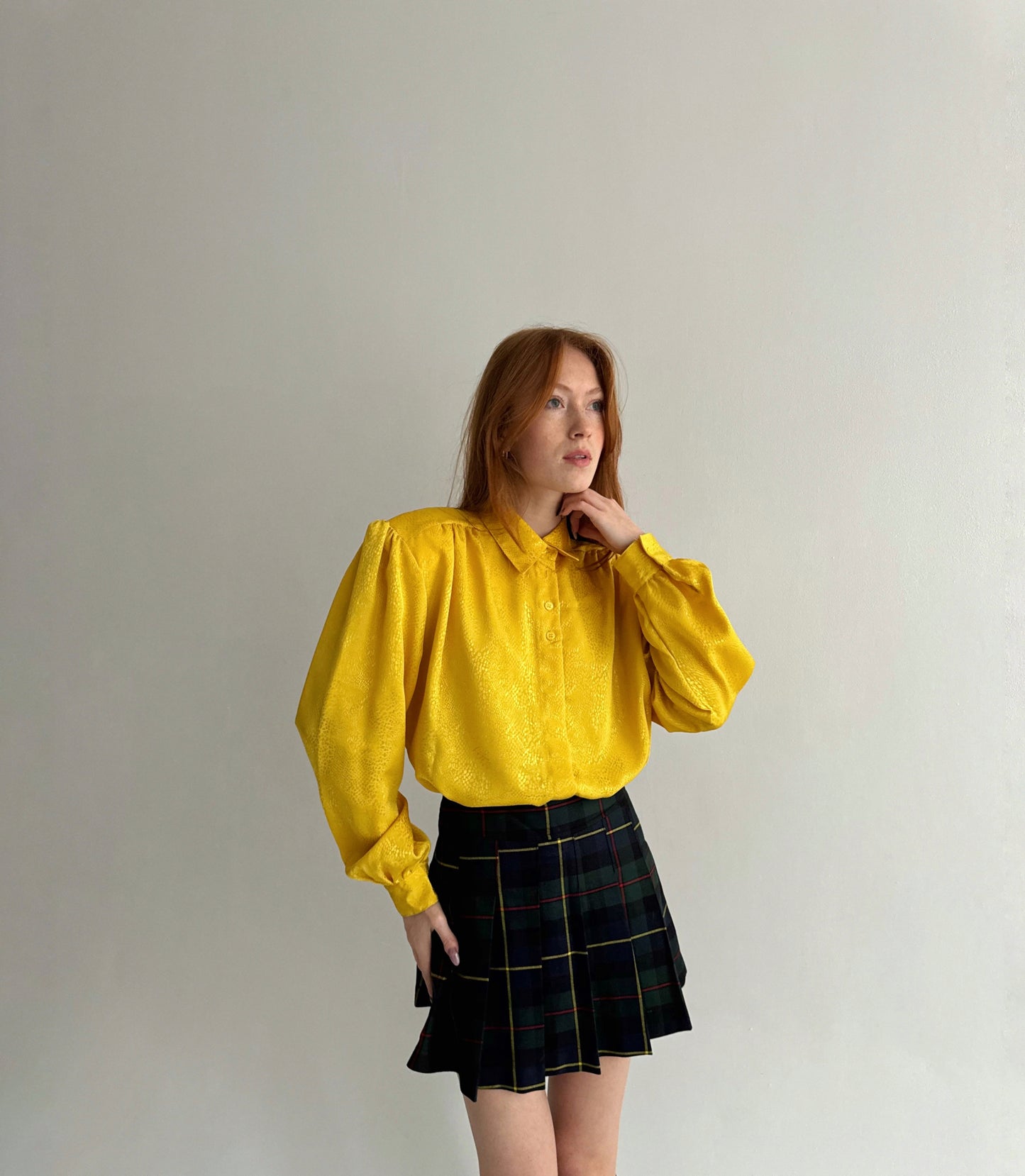 Vintage yellow blouse