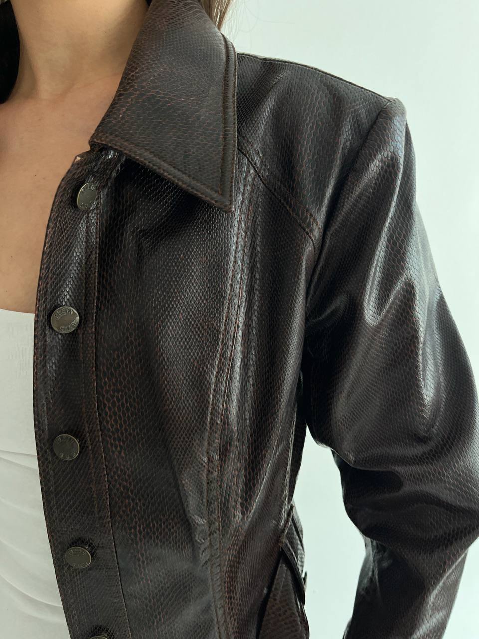 Vintage Plein Sud python imitation jacket