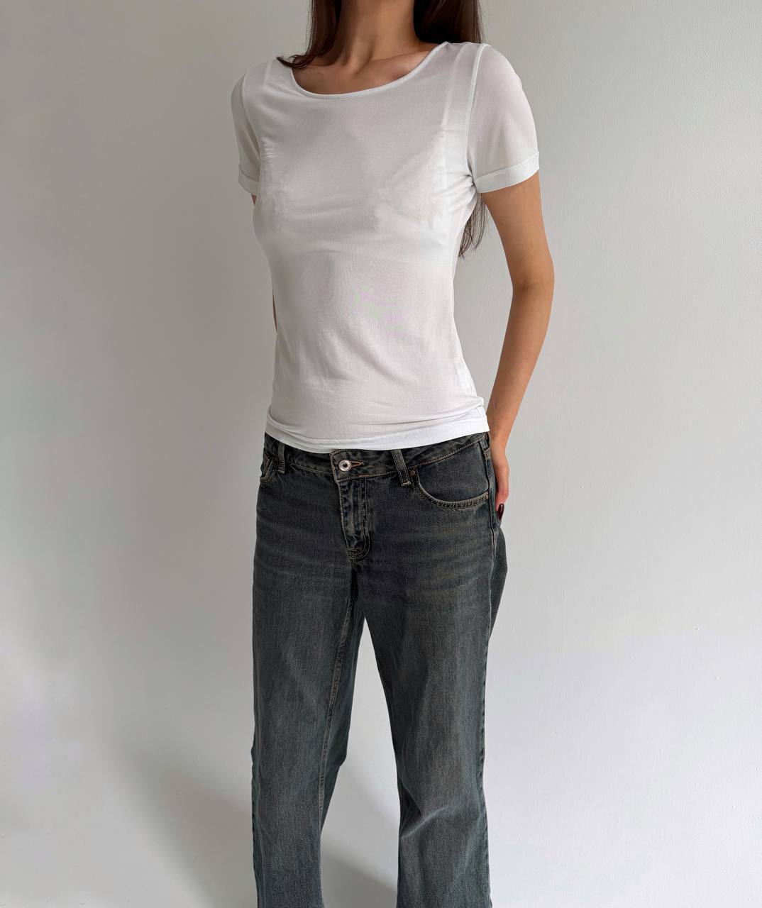 Vintage pure silk top