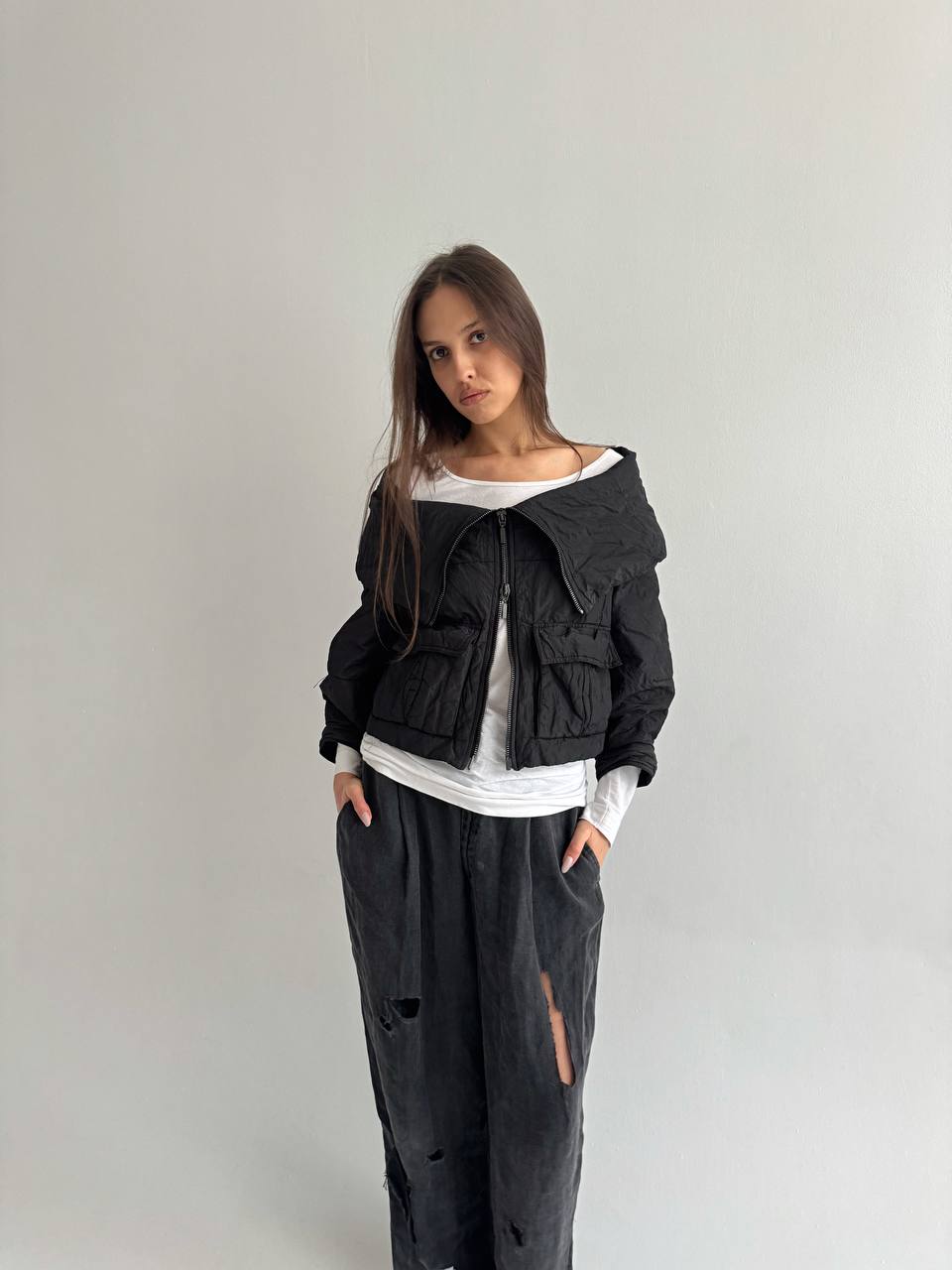 Vintage Plein Sud avant garde puffer