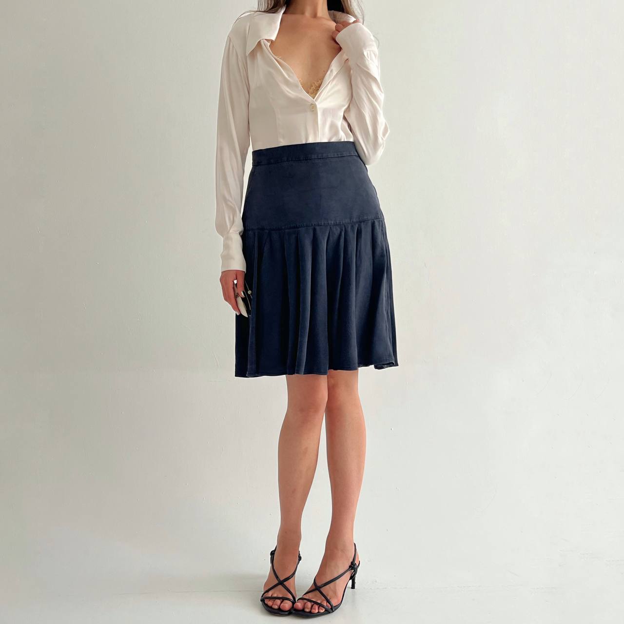Vintage pure silk skirt