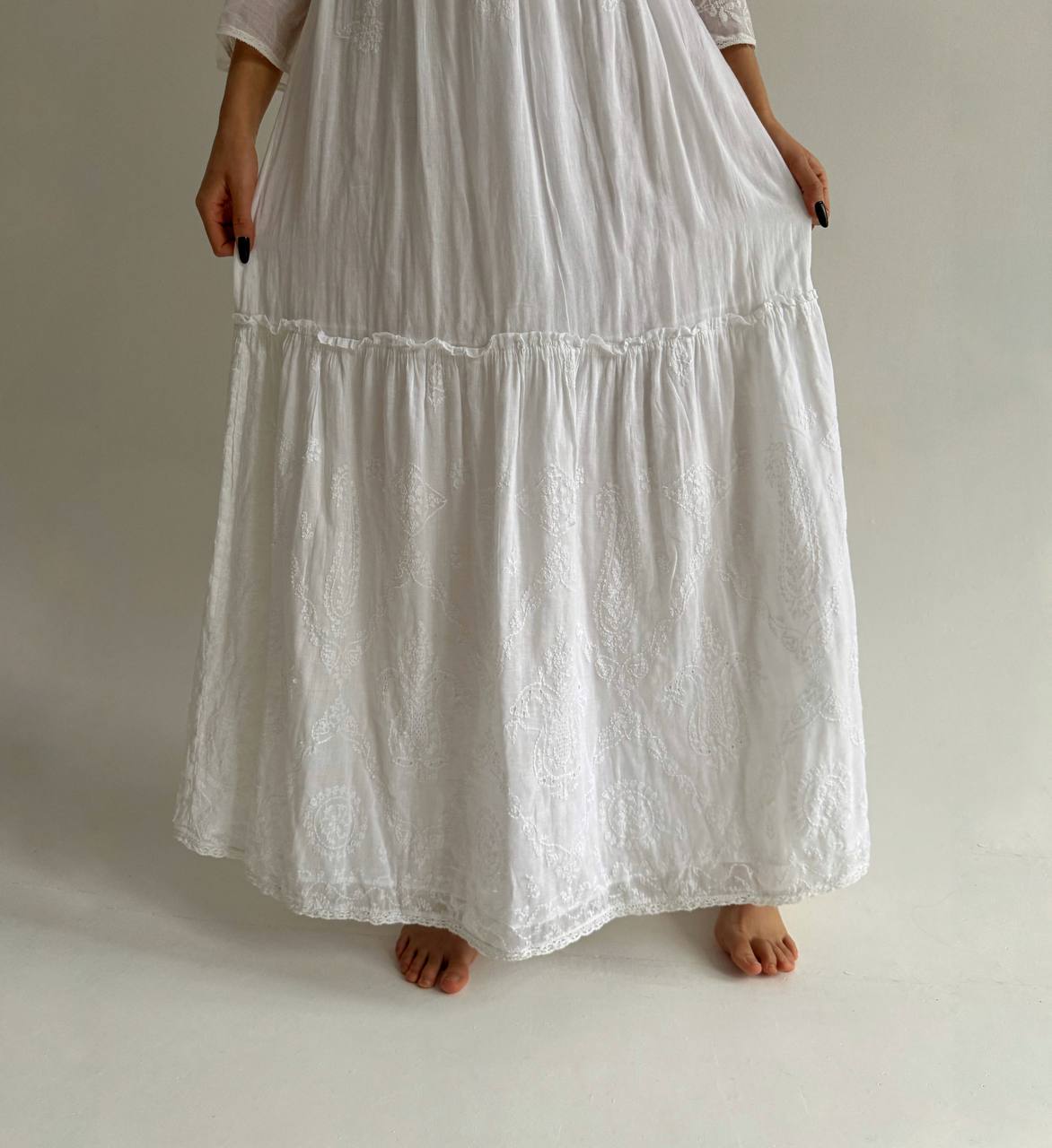 Vintage cotton Edwardian style dress