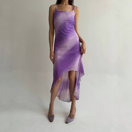 Vintage glittery purple dress