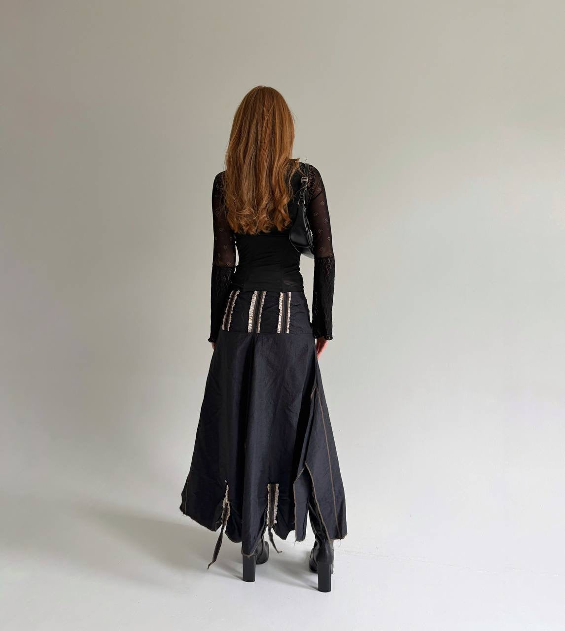 Vintage avant garde asymmetrical skirt