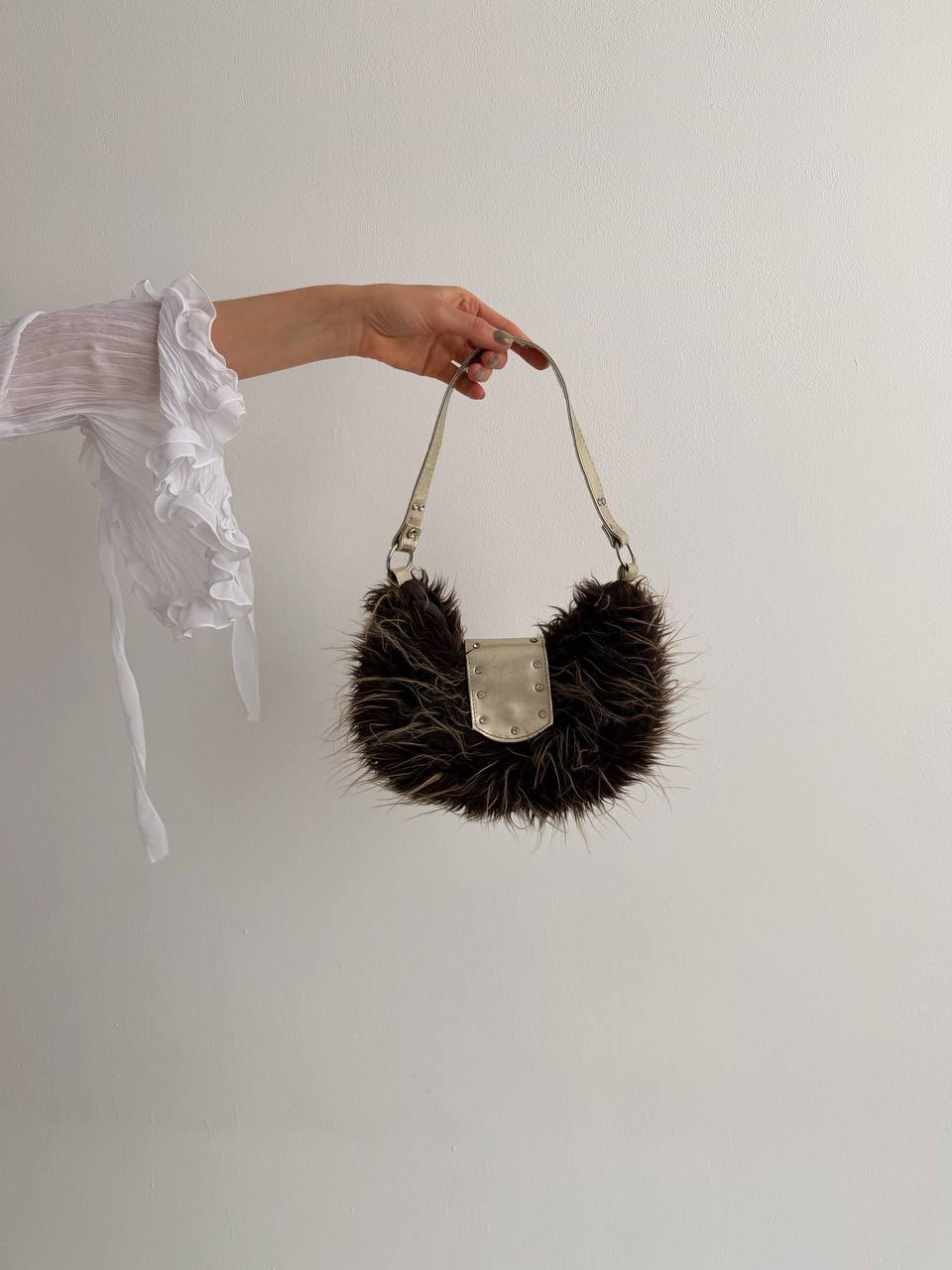 Vintage faux fur bag