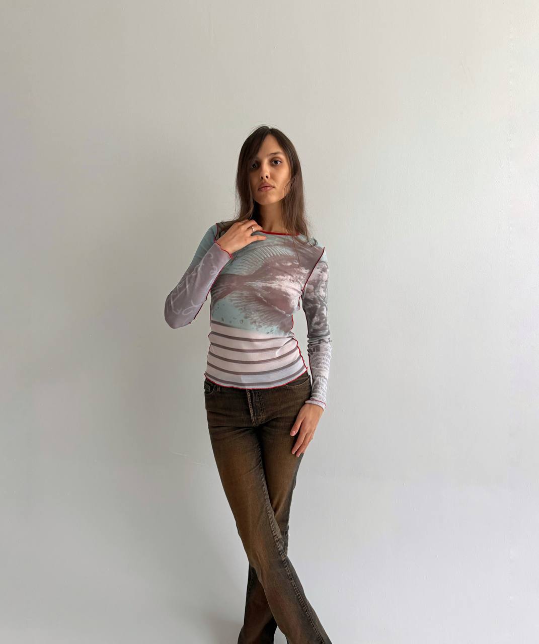 Vintage Cop Copine mesh blouse