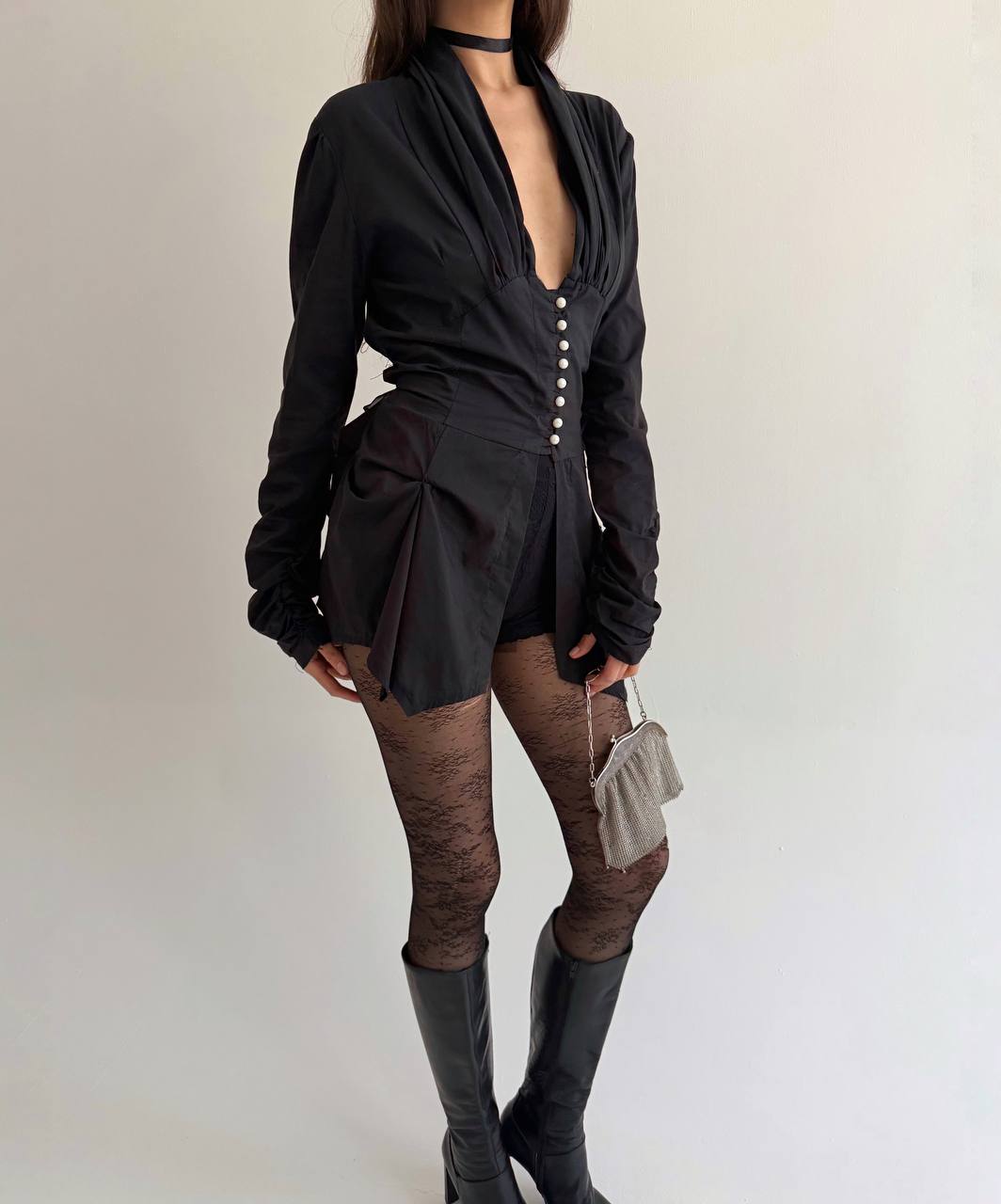 Vintage romantic avant garde blouse