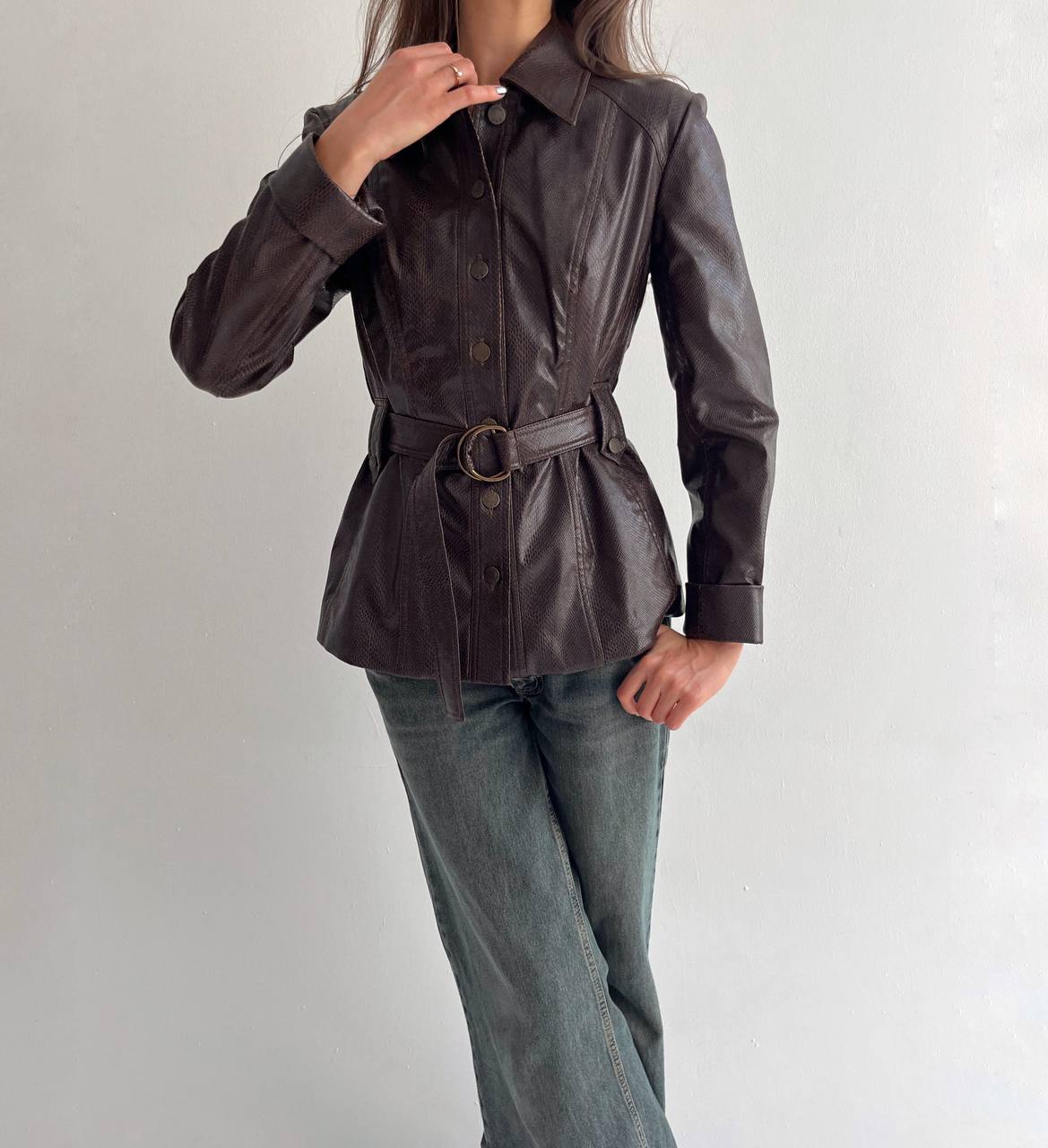 Vintage Plein Sud python imitation jacket