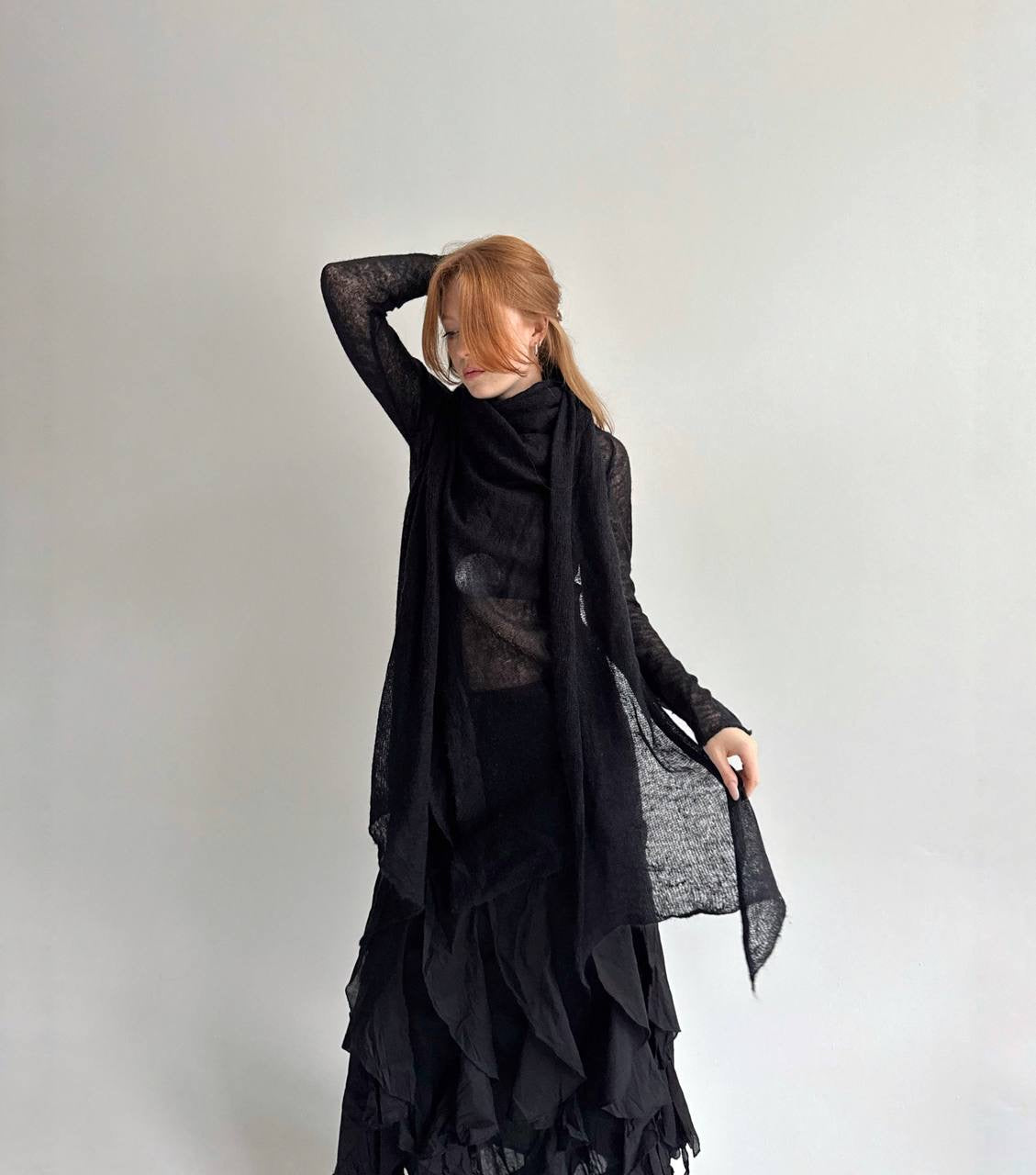 Vintage semi cardigan with long ties