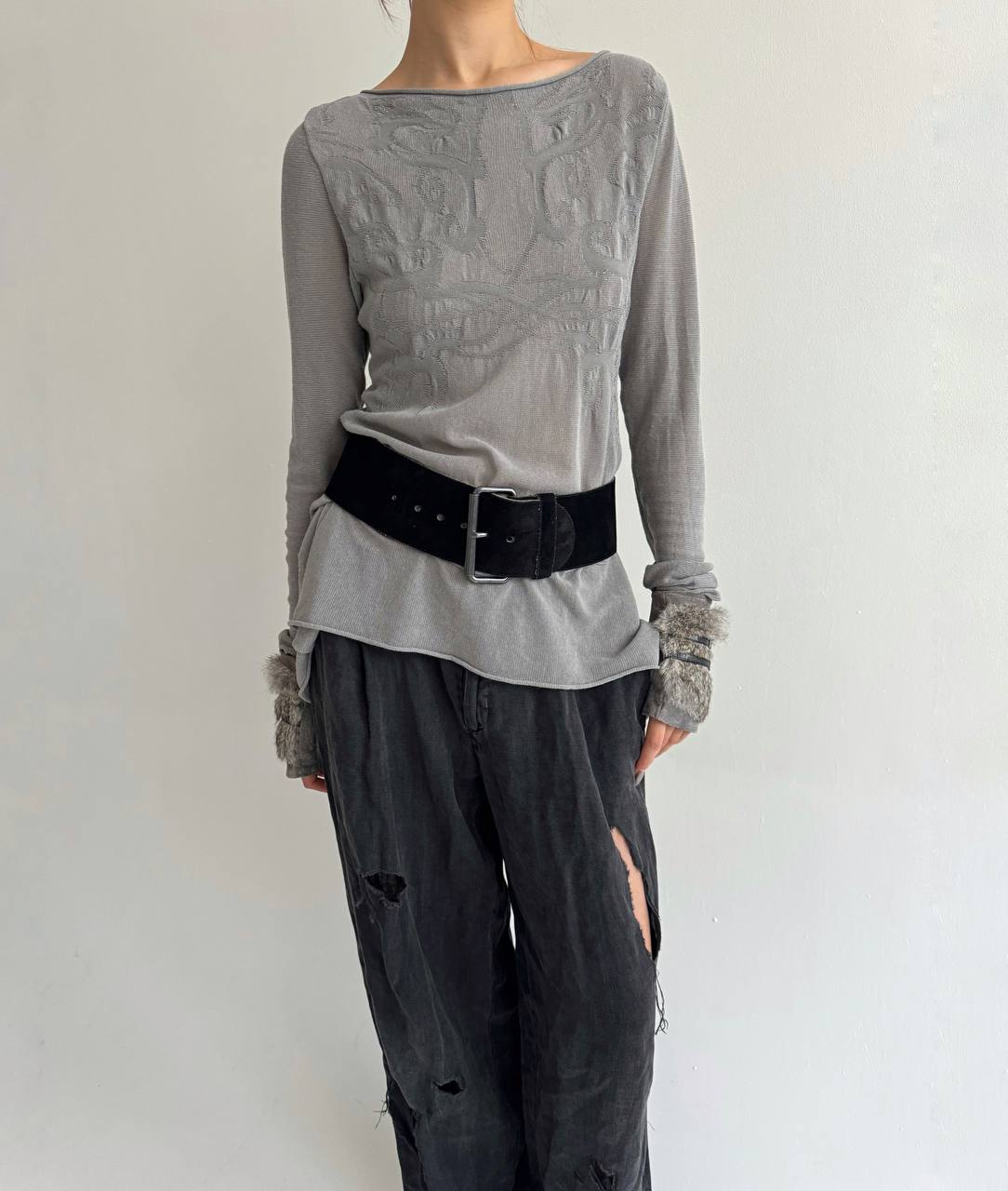 Vintage Plein Sud genuine leather belt