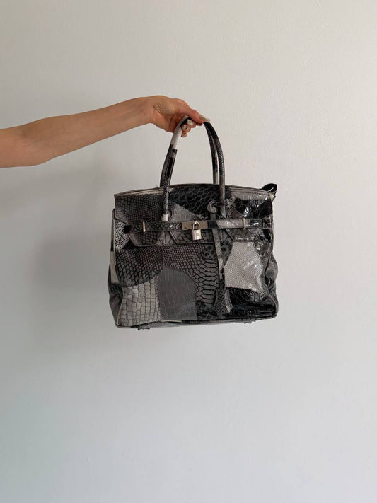Vintage patchwork print birkin
