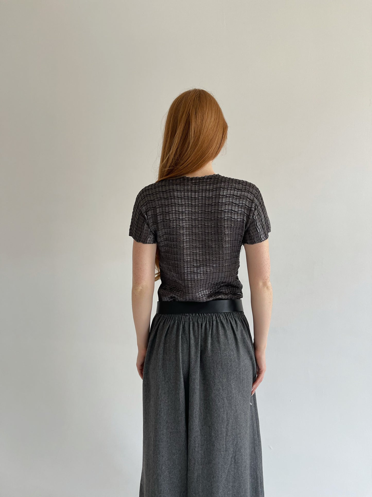 Vintage pleated blouse