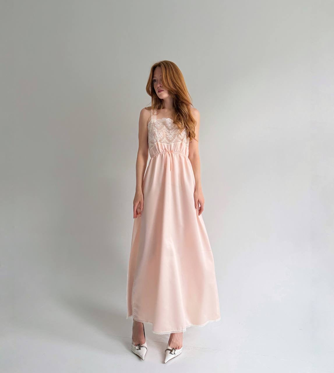 Vintage pink nightgown dress
