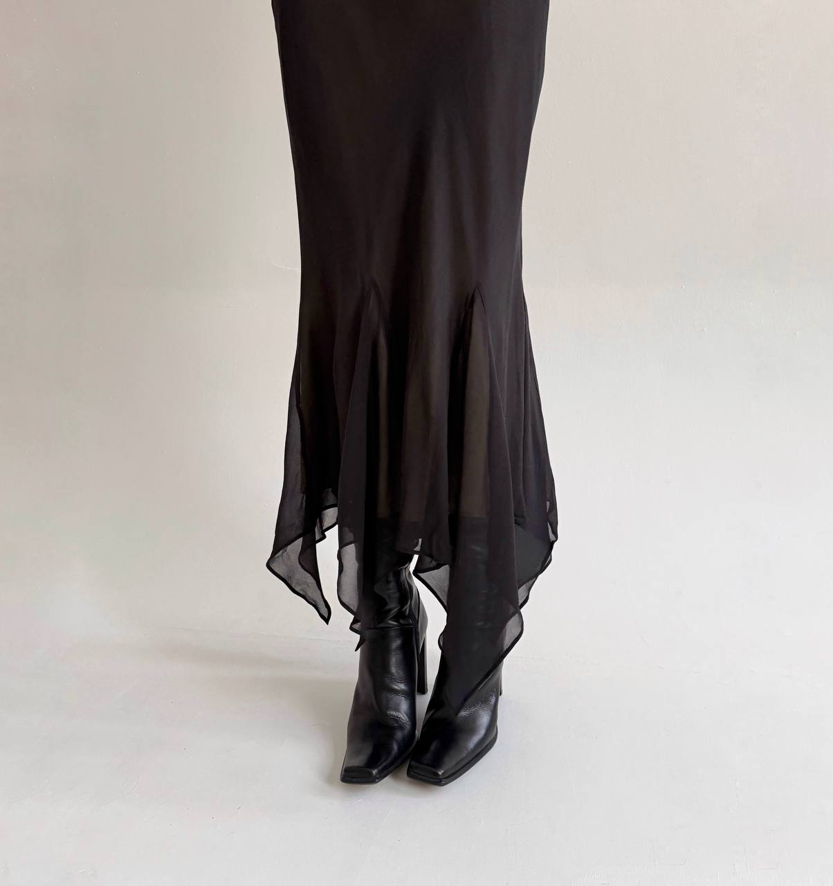 Vintage pure silk mermaid cut skirt