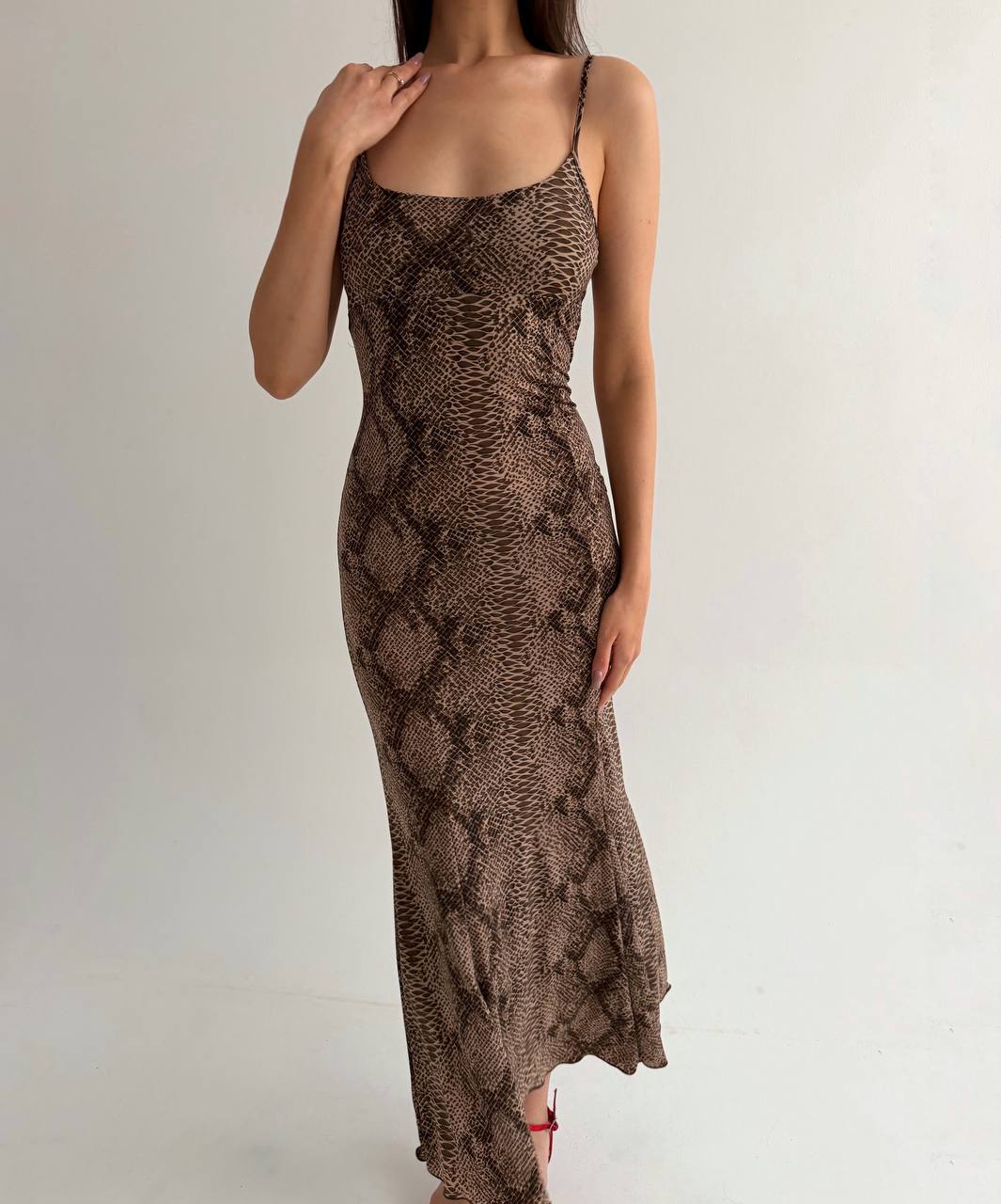 Vintage snake print dress