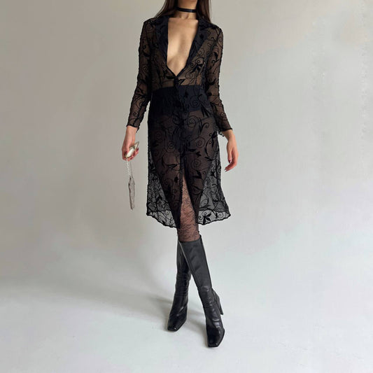 Vintage pure silk Lolita Lempicka dress