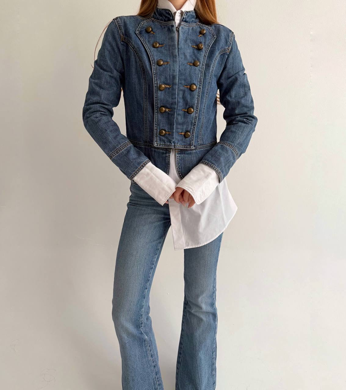 Y2K denim napoleon type jacket