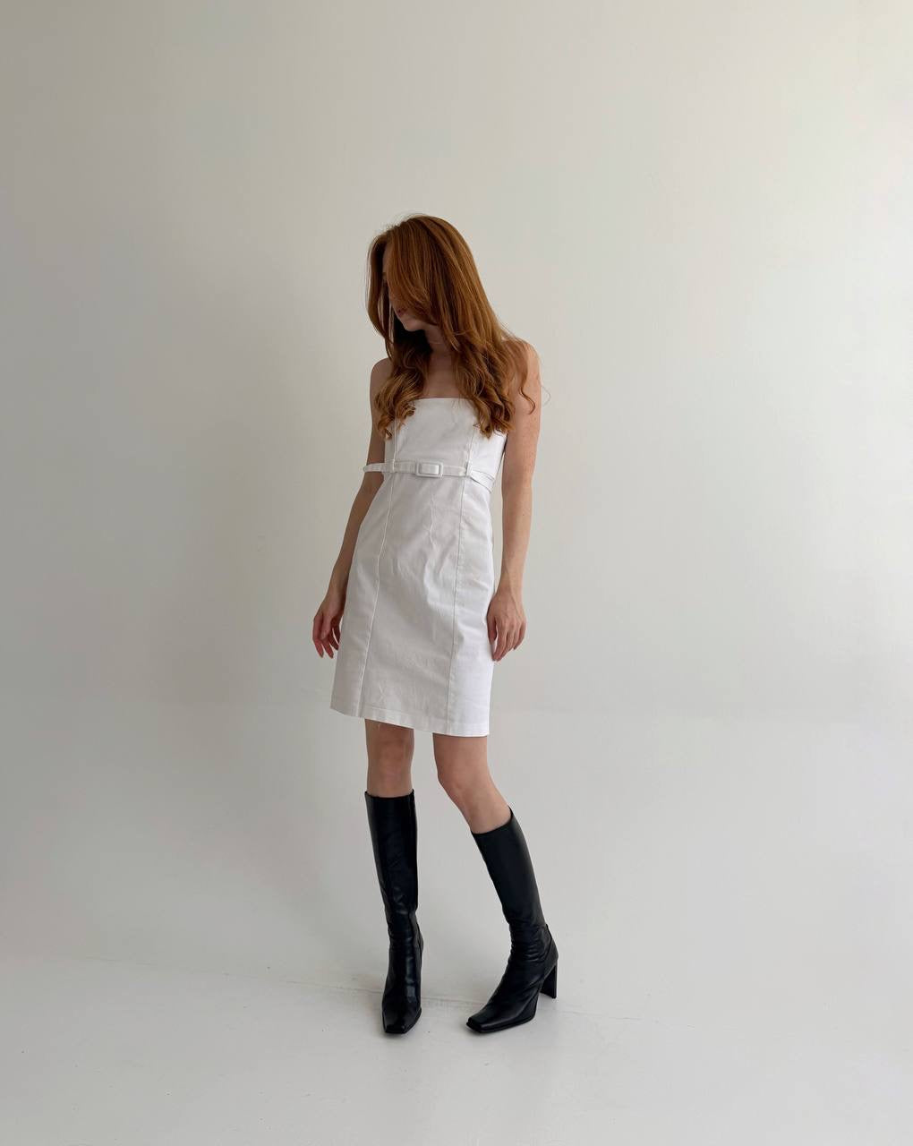 Vintage cotton 90s minimalism inspired dress
