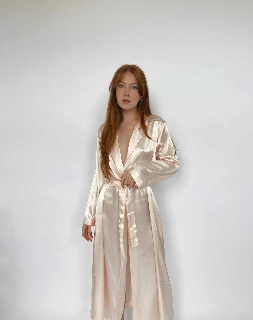 Vintage satin long night gown