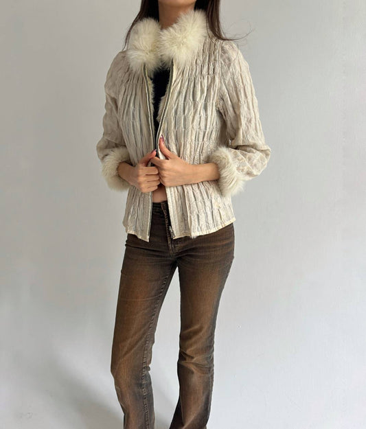 Vintage real fur jacket