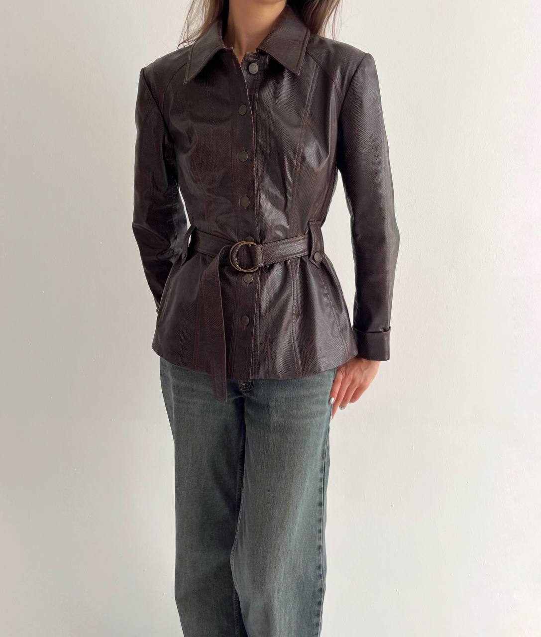 Vintage Plein Sud python imitation jacket
