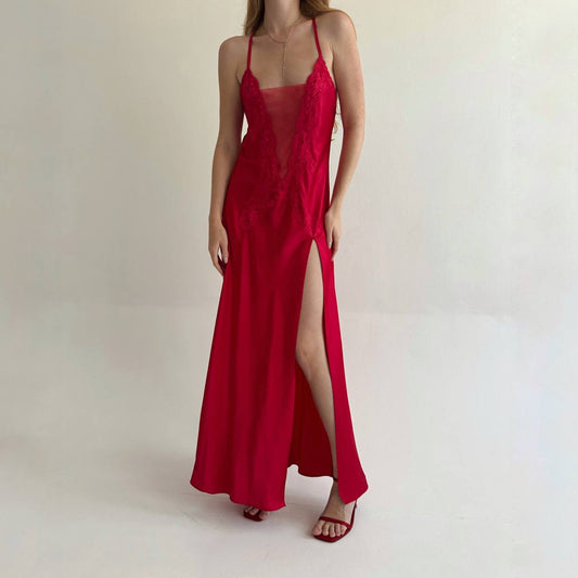 Vintage 2000s Victoria’s Secret satin long night gown
