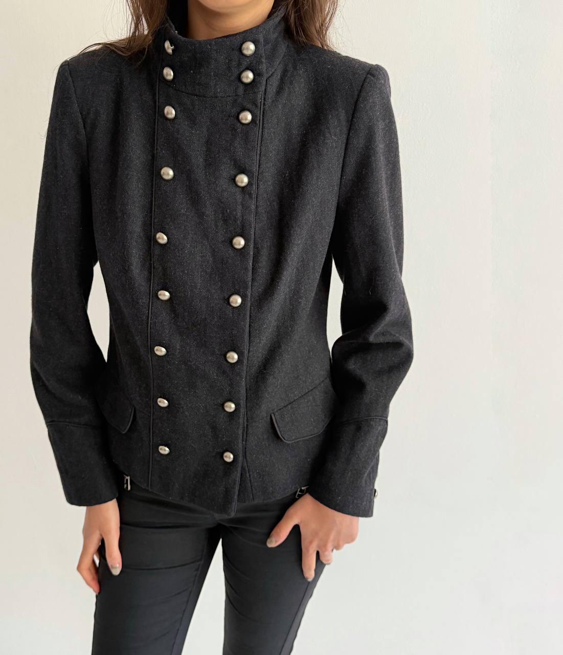 Vintage wool blend napoleon jacket