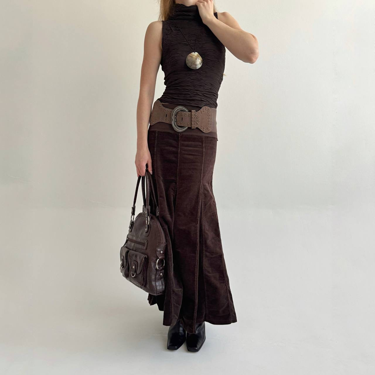 Vintage cotton mermaid cut skirt